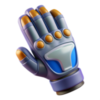 serene industrial Isolated cutout, concept art style, hyper-specific illustration of a single, futuristic exoskeleton glove with Transparent Background ultra HD png