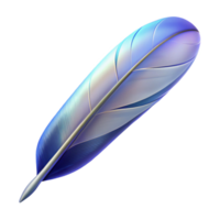inspired bohemian A single, floating feather made of pure energy with Transparent Background luxury png