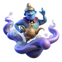 magnificent creative A Powerful Djinn Emerging from a Magic professional png