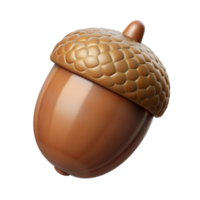 distinguished abstract Single acorn with Transparent Background genuine png