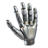 splendid romantic futuristic Photorealistic, hyper-specific render of a single, metallic, articulated robotic finger, isolated cutout Ultra-detailed texture with Transparent Background original png