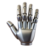exceptional geometric Photorealistic, hyper-specific render of a single, metallic, articulated robotic finger, isolated cutout Ultra-detailed texture with Transparent Background perfect clarity png