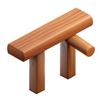 unparalleled art deco Wooden beam, rustic, architectural detail with Transparent Background refined png