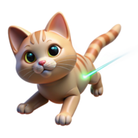 magnificent modern A Playful Kitten Chasing a Laser Pointer authentic png