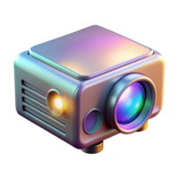 unparalleled retro Professional render, photorealistic, ultra-detailed isolated cutout of a single, holographic projector with Transparent Background elite png