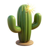 stunning minimalist A Lone Cactus in the Desert Harsh high resolution png