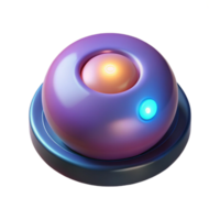romantic pristine Photorealistic professional render, isolated cutout of a single energy cell with glowing core, hyper-specific, ultra-detailed with Transparent Background expertly shot png