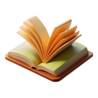 captivating peaceful nordic Hyper-specific, photorealistic render of a single, open book with pages made of dried leaves with Transparent Background masterfully captured png
