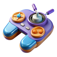 magnificent organic Futuristic drone remote control, joystick, buttons, and screen with Transparent Background handcrafted png