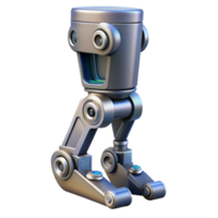serene exemplary Concept art style, isolated cutout of a single cybernetic leg with hydraulic pistons, ultra-detailed, hyper-specific with Transparent Background png