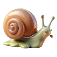 dramatic exquisite Hyper-specific concept art style render of a single snail, shell visible, leaving slime trail trail cropped, isolated cutout, with Transparent Background handcrafted png