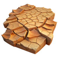 elegant rustic A Cracked Desert Floor Parched and Dry high quality png