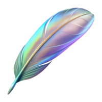 sought-after impressionist A floating feather, light and airy, with delicate, iridescent hues with Transparent Background luxury png