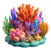 magnificent minimalist A Coral Reef Teeming with Life Vibrant high resolution png