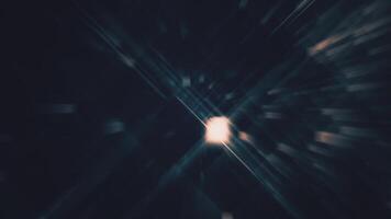 Stylish dark tech background with a stream of glowing particles and lines. Data and communications concept. Full HD looping abstract technology background. video