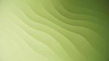 Smooth color gradient background in earthy green color tones with a repeating pattern of flowing wavy lines. This fresh organic abstract background design is full HD and looping. video