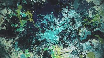 Colorful paint splatter background with explosions of vibrant splashing color. Full HD and looping textured abstract art background. video