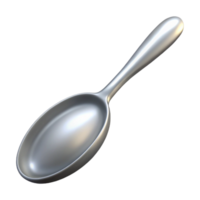 breathtaking signature Concept art style, isolated cutout of a single silver tablespoon with Transparent Background png
