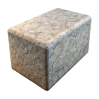 sumptuous art deco Concrete block, textured surface with Transparent Background fine detail png