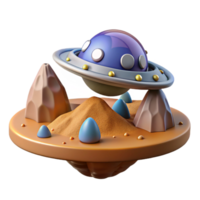 impressive abstract A Space Probe Exploring a Distant Planet original png