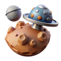beautiful rustic A Space Probe Exploring a Distant Planet detailed png