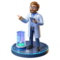 wonderful abstract A Scientist Analyzing Data on a high quality png