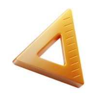 beautiful tropical Architectural scale ruler, triangular with Transparent Background high quality png