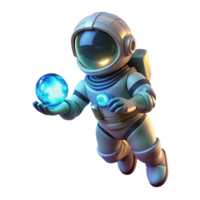 impressive rustic A Lone Astronaut Clad in a Bioluminescent high resolution png