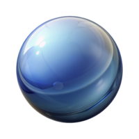 gorgeous acclaimed Hyper-specific professional render of a single glass marble Isolated cutout with Transparent Background png