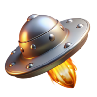 magnificent artistic A Sleek Silver Spaceship Piercing the premium png
