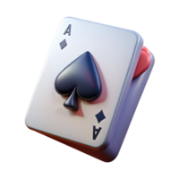 pristine timeless A single playing card, the Ace of Spades with Transparent Background png