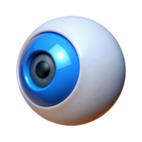 stunning peaceful gothic Hyper-specific, professional render of a single, human eye, iris color blue, isolated cutout with Transparent Background flawless png