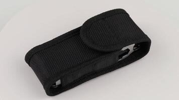 A black case with a zipper on it video