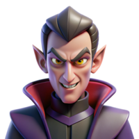 splendid sought-after Evil villain, menacing expression, with Transparent Background png