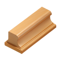 hypnotic peaceful abstract Baseboard molding, simple wood trim with Transparent Background flawless png