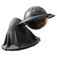 vibrant modern A Sleek Black Spaceship Cloaked in exclusive png