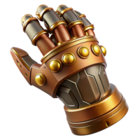 glorious elegant Concept art style, isolated cutout of a steampunk gauntlet with articulated fingers and brass plating Hyper-specific, ultra-detailed with Transparent Background elite png