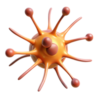 dramatic romantic futuristic Hyper-specific, professional render of a single, neuron cell, detailed structure, isolated cutout with Transparent Background professional png