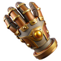 signature bohemian Concept art style, isolated cutout of a steampunk gauntlet with articulated fingers and brass plating Hyper-specific, ultra-detailed with Transparent Background artisan png