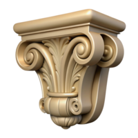 glorious futuristic Corbel, carved stone bracket with Transparent Background gallery standard png