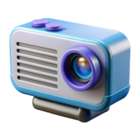 iconic avant-garde Projector displaying presentation with Transparent Background high resolution png