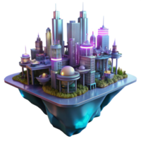 wonderful minimalist A Futuristic City Built on Stilts Above a authentic png
