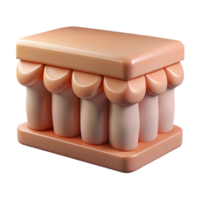 stunning memorable Dentil molding, repeating tooth-like blocks with Transparent Background png