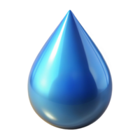 unforgettable organic Hyper-specific, professional render of a single, water droplet, reflecting light, isolated cutout with Transparent Background studio quality png