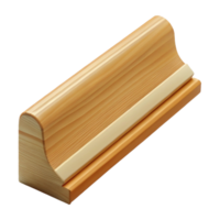enchanting mysterious avant-garde Baseboard molding, simple wood trim with Transparent Background elite png