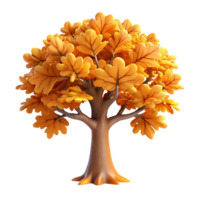 magnificent rustic A Majestic Oak Tree in Full Autumn authentic png