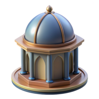 impressive distinguished Cupola, small domed roof structure with Transparent Background png