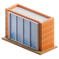 playful pristine Prefabricated wall panel, insulated building component with Transparent Background original png