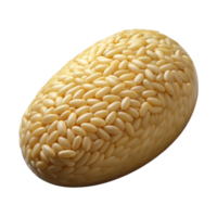 dreamy breathtaking Hyper-specific, professional render of a single, grain of rice, long-grain, isolated cutout with Transparent Background professional png