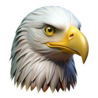 radiant signature Bald eagle, head and shoulders, sharp talons with Transparent Background png